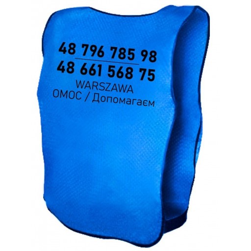 Plastrony wolontariusz bezpieczeństwo obozy...