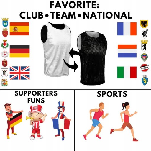 Sportowa Dwustronna na Mecze Zawody Reversible...