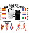 Sports Double-sided for Matches Competition Reversible Running Training Club Team Company College School