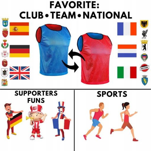 Sportowa Dwustronna na Mecze Zawody Reversible...