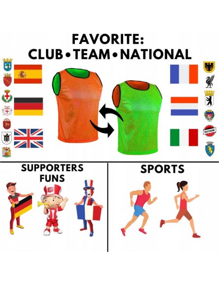 Sportowa Dwustronna na Mecze Zawody Reversible Bieganie Treningi Klub Drużyna Firma Uczelnia Szkoła