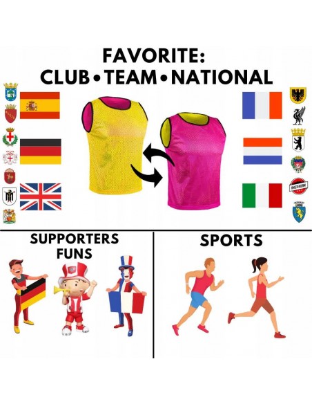 Sportowa Dwustronna na Mecze Zawody Reversible Bieganie Treningi Klub Drużyna Firma Uczelnia Szkoła