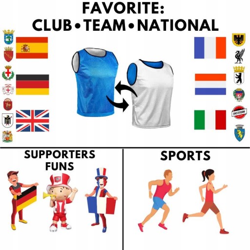 Sportowa Dwustronna na Mecze Zawody Reversible...