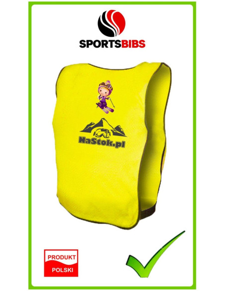 Plastron Sportowy Reklamowy Kamizelka Instruktor Wolontariusz