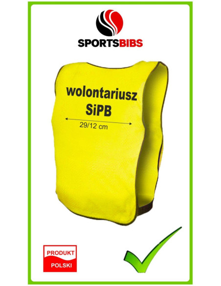 Plastrony wolontariusz bezpieczeństwo obozy lato widoczność wakacje grupy
