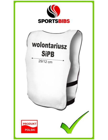 Plastrony wolontariusz bezpieczeństwo obozy lato widoczność wakacje grupy