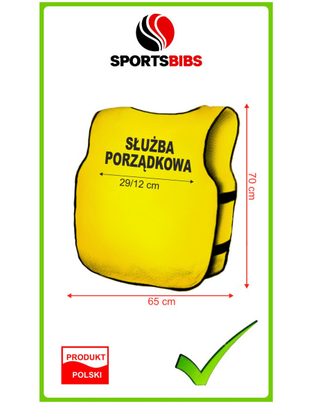 Kamizelka Steward Służba Informacyjna Wolontariusz Foto Media Tv Obsługa Stadionowa Kamizelki