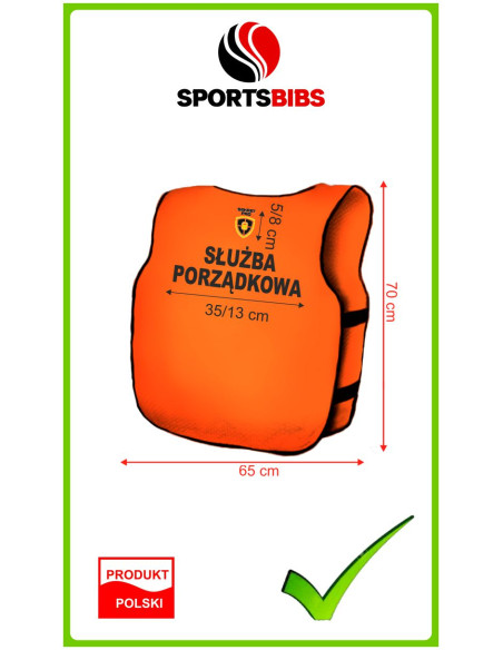 Kamizelka Steward Służba Informacyjna Wolontariusz Foto Media Tv Obsługa Stadionowa Kamizelki