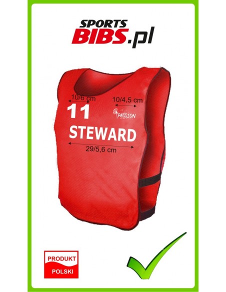 Kamizelka Steward Służba Informacyjna Wolontariusz Foto Media Tv Obsługa Stadionowa Kamizelki